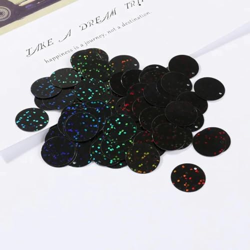 90 Stück/Beutel, Durchmesser 20 mm, Pailletten zum Basteln, Größe 2 cm, Hologramm-Pailletten, DIY-Kleidung, Nähen, Basteln – Schwarz 90 Stück/Beutel, Durchmesser 20 mm, Pailletten zum Basteln, Größe 2 cm, Hologramm-Pailletten, DIY-Kleidung, Nähen, Basteln – Schwarz von ZEYRU