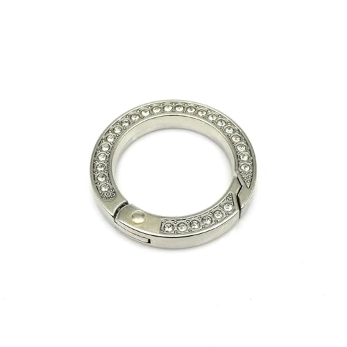 Feder-O-Ring, zum Öffnen, Kristall-Strass-Dekor, Diamant, Ledertasche, Handtasche, Gürtelschnalle, Anhänger, Schlüssel, Schnappclip, Auslöser, DIY, Innendurchmesser 25 Feder-O-Ring, zum Öffnen, Kristall-Strass-Dekor, Diamant, Ledertasche, Handtasche, Gürtelschnalle, Anhänger, Schlüssel, Schnappclip, Auslöser, DIY, Innendurchmesser 25 von ZEYRU