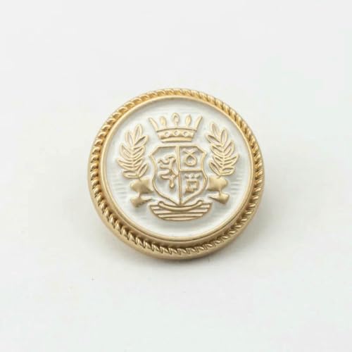 Metallknöpfe, Kronenmuster, golden, britischer College-Stil, Designer, handgefertigt, Luxus-Kleidungsstück, Nähzubehör, DIY-Knöpfe, 6 Stück, 16–25 mm, 6 Stück Metallknöpfe, Kronenmuster, golden, britischer College-Stil, Designer, handgefertigt, Luxus-Kleidungsstück, Nähzubehör, DIY-Knöpfe, 6 Stück, 16–25 mm, 6 Stück von ZEYRU