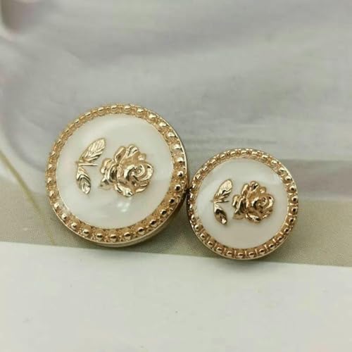 Metallknöpfe mit Blumenmotiv, Roségold, für Kleidung, Damen, Mantel, Hemd, Manschetten, DIY, Stickerei, Nähzubehör, Nähknöpfe, 10 Stück, 15/20 mm, 2–20 mm, 10 Stück Metallknöpfe mit Blumenmotiv, Roségold, für Kleidung, Damen, Mantel, Hemd, Manschetten, DIY, Stickerei, Nähzubehör, Nähknöpfe, 10 Stück, 15/20 mm, 2–20 mm, 10 Stück von ZEYRU