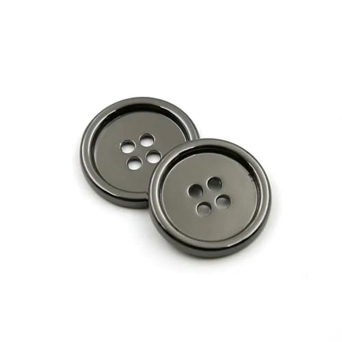 Metallknopf mit vier Augen, für Anzug, Mantel, Windjacke, Pullover, Nähknöpfe, rund, Kleidungszubehör, 10 Stück/Los, Schwarz, 25 mm Metallknopf mit vier Augen, für Anzug, Mantel, Windjacke, Pullover, Nähknöpfe, rund, Kleidungszubehör, 10 Stück/Los, Schwarz, 25 mm von ZEYRU