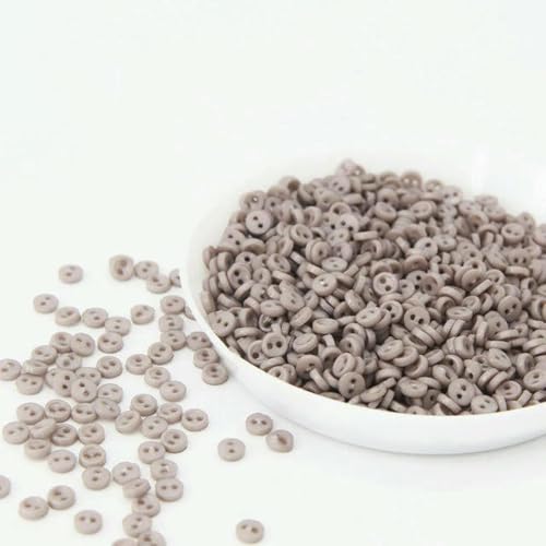Mini-Knöpfe, 3,0 mm, Handarbeitsharz, 2 Löcher, Knopf für Heimwerker, Basteln, Cartoon-Puppen, Kleidung, Schuhe, Scrapbooking, Kleidungsstücke, Nähen, 19–50 Stück von ZEYRU