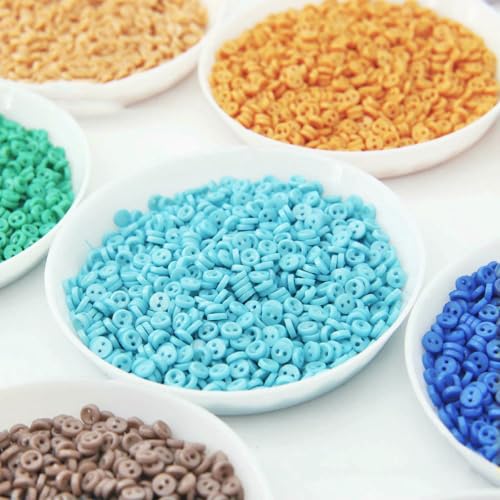 Mini-Knöpfe, 3,0 mm, Handarbeitsharz, 2 Löcher, Knopf für Heimwerker, Basteln, Cartoon-Puppen, Kleidung, Schuhe, Scrapbooking, Kleidungsstücke, Nähen, gemischte Farben, 50 S von ZEYRU