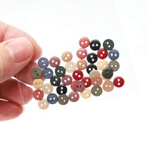 Mini-Knöpfe, 6 mm, rund, kleiner Knopf zum Selbermachen, Basteln, Puppenschuhe, Kleidung, Nähen, einfarbig, Cartoon, Scrapbooking, Kartenherstellung, gemischt, 200 Stück Mini-Knöpfe, 6 mm, rund, kleiner Knopf zum Selbermachen, Basteln, Puppenschuhe, Kleidung, Nähen, einfarbig, Cartoon, Scrapbooking, Kartenherstellung, gemischt, 200 Stück von ZEYRU