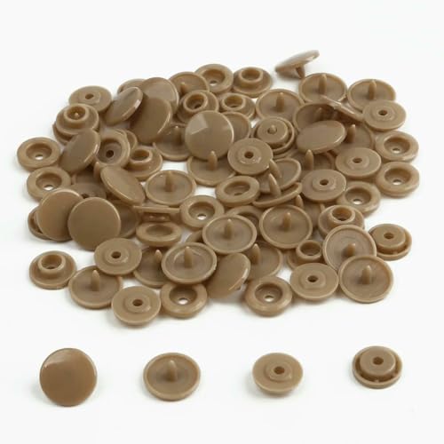 Modische 10/20/50/100 Sets T5 Druckknöpfe Nylonknöpfe Kinderknöpfe Set für Babypuppen Kleidung Nähzubehör-Beige-50 Sets Modische 10/20/50/100 Sets T5 Druckknöpfe Nylonknöpfe Kinderknöpfe Set für Babypuppen Kleidung Nähzubehör-Beige-50 Sets von ZEYRU