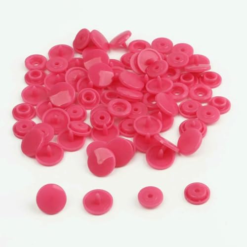 Modische 10/20/50/100 Sets T5 Druckknöpfe Nylonknöpfe Kinderknöpfe Set für Babypuppen Kleidung Nähzubehör-Dunkelfuchsia-50 Sets Modische 10/20/50/100 Sets T5 Druckknöpfe Nylonknöpfe Kinderknöpfe Set für Babypuppen Kleidung Nähzubehör-Dunkelfuchsia-50 Sets von ZEYRU