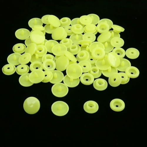 Modische 10/20/50/100 Sets T5 Druckknöpfe Nylonknöpfe Kinderknöpfe Set für Babypuppen Kleidung Nähzubehör-Fluoreszierendes Gelb-10 Sets Modische 10/20/50/100 Sets T5 Druckknöpfe Nylonknöpfe Kinderknöpfe Set für Babypuppen Kleidung Nähzubehör-Fluoreszierendes Gelb-10 Sets von ZEYRU