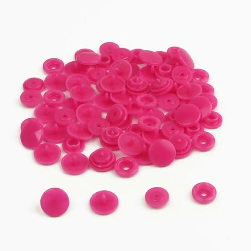 Modische 10/20/50/100 Sets T5 Druckknöpfe Nylonknöpfe Kinderknöpfe Set für Babypuppen Kleidung Nähzubehör-Fuchsia-100 Sets Modische 10/20/50/100 Sets T5 Druckknöpfe Nylonknöpfe Kinderknöpfe Set für Babypuppen Kleidung Nähzubehör-Fuchsia-100 Sets von ZEYRU