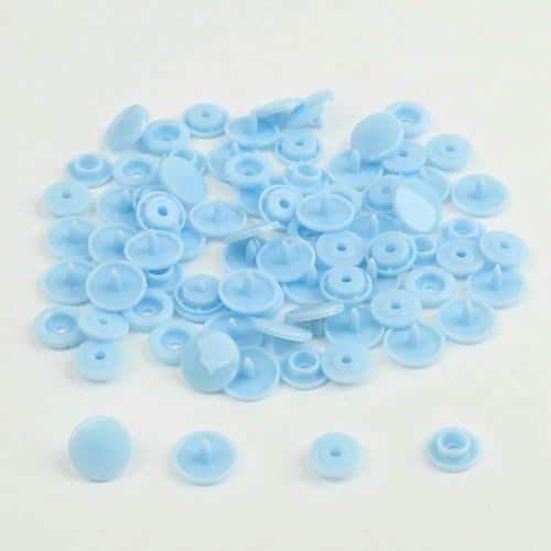 Modische 10/20/50/100 Sets T5 Druckknöpfe Nylonknöpfe Kinderknöpfe Set für Babypuppen Kleidung Nähzubehör-Himmelblau-100 Sets Modische 10/20/50/100 Sets T5 Druckknöpfe Nylonknöpfe Kinderknöpfe Set für Babypuppen Kleidung Nähzubehör-Himmelblau-100 Sets von ZEYRU