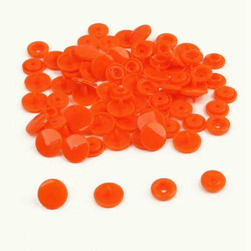 Modische 10/20/50/100 Sets T5 Druckknöpfe Nylonknöpfe Kinderknöpfe Set für Babypuppen Kleidung Nähzubehör-Orange Rot-10 Sets Modische 10/20/50/100 Sets T5 Druckknöpfe Nylonknöpfe Kinderknöpfe Set für Babypuppen Kleidung Nähzubehör-Orange Rot-10 Sets von ZEYRU