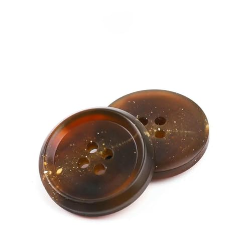 Neue 10 Stück Harzknöpfe mit 4 Löchern, Nähzubehör, Größe komplett für Kleidung, dekorative Knöpfe, handgefertigt, DIY-NK048-3-25 mm Neue 10 Stück Harzknöpfe mit 4 Löchern, Nähzubehör, Größe komplett für Kleidung, dekorative Knöpfe, handgefertigt, DIY-NK048-3-25 mm von ZEYRU