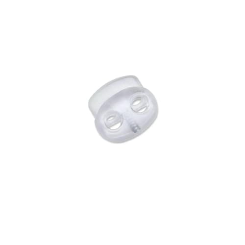 Neue 10 Stück Kordelstopper Kordelenden Knebelverschluss Clip Schnalle Knopf Weiß Schwarz Frost Schnürsenkel Sportbekleidung DIY Taschenzubehör-NO01 Clear022 Neue 10 Stück Kordelstopper Kordelenden Knebelverschluss Clip Schnalle Knopf Weiß Schwarz Frost Schnürsenkel Sportbekleidung DIY Taschenzubehör-NO01 Clear022 von ZEYRU