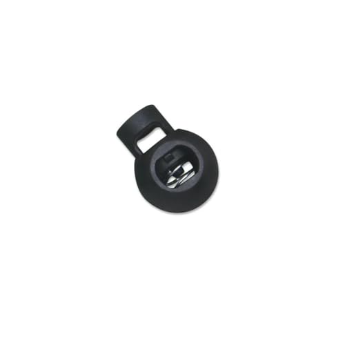 Neue 10 Stück Kordelstopper Kordelenden Knebelverschluss Clip Schnalle Knopf Weiß Schwarz Frost Schnürsenkel Sportbekleidung DIY Taschenzubehör-NO04 Black001 Neue 10 Stück Kordelstopper Kordelenden Knebelverschluss Clip Schnalle Knopf Weiß Schwarz Frost Schnürsenkel Sportbekleidung DIY Taschenzubehör-NO04 Black001 von ZEYRU