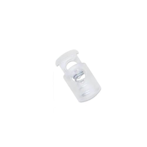Neue 10 Stück Kordelstopper Kordelenden Knebelverschluss Clip Schnalle Knopf Weiß Schwarz Frost Schnürsenkel Sportbekleidung DIY Taschenzubehör-NO06 Clear022 Neue 10 Stück Kordelstopper Kordelenden Knebelverschluss Clip Schnalle Knopf Weiß Schwarz Frost Schnürsenkel Sportbekleidung DIY Taschenzubehör-NO06 Clear022 von ZEYRU