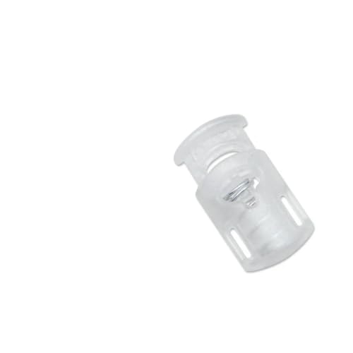 Neue 10 Stück Kordelstopper Kordelenden Knebelverschluss Clip Schnalle Knopf Weiß Schwarz Frost Schnürsenkel Sportbekleidung DIY Taschenzubehör-NO07 Clear022 Neue 10 Stück Kordelstopper Kordelenden Knebelverschluss Clip Schnalle Knopf Weiß Schwarz Frost Schnürsenkel Sportbekleidung DIY Taschenzubehör-NO07 Clear022 von ZEYRU