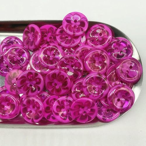 Neue 14,0 mm 21 mm Knöpfe Kinderkleidung Bonbonfarbene Cartoon-Farbe Zwei-Augen-Knöpfe für Hochzeitsdekor Nähzubehör-20–14,0 mm (30 Stück) von ZEYRU