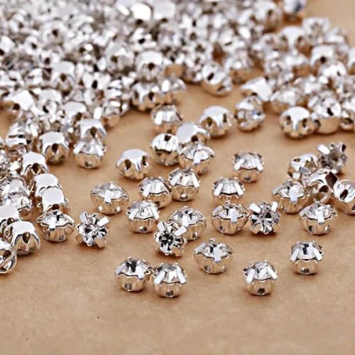 Neue 3,0 mm 4 mm 5 mm 7 mm 8 mm silberne Krallen zum Aufnähen, runde Strasssteine für Handarbeiten, DIY, Glaskristalle, Steine, Kleidung, Hochzeitskleid, weiß, Krallen-Strass, 5 mm, 100 Stück Neue 3,0 mm 4 mm 5 mm 7 mm 8 mm silberne Krallen zum Aufnähen, runde Strasssteine für Handarbeiten, DIY, Glaskristalle, Steine, Kleidung, Hochzeitskleid, weiß, Krallen-Strass, 5 mm, 100 Stück von ZEYRU