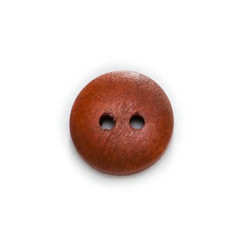 Runde Holzknöpfe in Brotform mit 2 Löchern, zum Nähen, Scrapbook, Kleidung, Basteln, Pullover, Handarbeit, Heimwerken, Zubehör, 10–25 mm, Rot, Kaffeebraun, 15 mm, 50 Stück Runde Holzknöpfe in Brotform mit 2 Löchern, zum Nähen, Scrapbook, Kleidung, Basteln, Pullover, Handarbeit, Heimwerken, Zubehör, 10–25 mm, Rot, Kaffeebraun, 15 mm, 50 Stück von ZEYRU