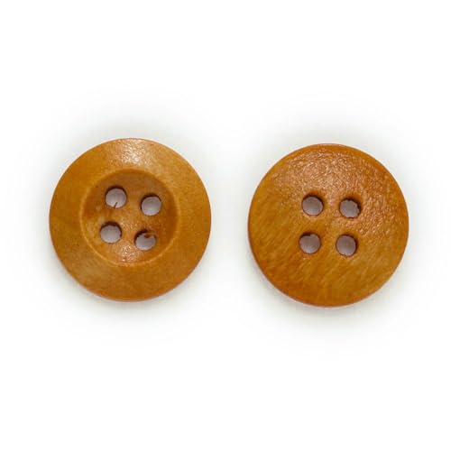 Runde Holzknöpfe mit 4 Löchern, 7 Farben, zum Nähen, Scrapbook, Kleidung, Basteln, Jacken, Blazer, Pullover, Handarbeitszubehör, 10–25 mm, Beige, 20 mm, 50 Stück Runde Holzknöpfe mit 4 Löchern, 7 Farben, zum Nähen, Scrapbook, Kleidung, Basteln, Jacken, Blazer, Pullover, Handarbeitszubehör, 10–25 mm, Beige, 20 mm, 50 Stück von ZEYRU