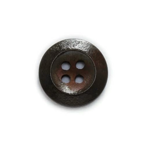 Runde Holzknöpfe mit 4 Löchern, 7 Farben, zum Nähen, Scrapbook, Kleidung, Basteln, Jacken, Blazer, Pullover, Handarbeitszubehör, 10–25 mm, Braun, 15 mm, 50 Stück Runde Holzknöpfe mit 4 Löchern, 7 Farben, zum Nähen, Scrapbook, Kleidung, Basteln, Jacken, Blazer, Pullover, Handarbeitszubehör, 10–25 mm, Braun, 15 mm, 50 Stück von ZEYRU