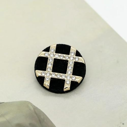 Stück luxuriöses Design mit Strasssteinen, Metallknopf für Kleidung, Mantel, Rock, Kleidungszubehör, Glod Black-Nr. 9–23,0 mm Stück luxuriöses Design mit Strasssteinen, Metallknopf für Kleidung, Mantel, Rock, Kleidungszubehör, Glod Black-Nr. 9–23,0 mm von ZEYRU