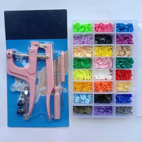T5 Harz-Druckknopf-Set, Druckknöpfe, U-Form, Verschluss, Druckknopfzange, Knopf-Set, Druckknöpfe, Stoffknöpfe, DIY-Nähmaschine, Bastelwerkzeug, rosa Zange, 240 Stück, B-T5 T5 Harz-Druckknopf-Set, Druckknöpfe, U-Form, Verschluss, Druckknopfzange, Knopf-Set, Druckknöpfe, Stoffknöpfe, DIY-Nähmaschine, Bastelwerkzeug, rosa Zange, 240 Stück, B-T5 von ZEYRU