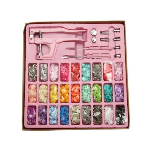 T5 Harz-Druckknopf-Set, Druckknöpfe, U-förmiger Verschluss, Druckknopfzange, Knopf-Set, Druckknöpfe, Stoffknöpfe, DIY-Nähmaschine, Bastelwerkzeug, Zange, 270er-Set, LH pink-T5 T5 Harz-Druckknopf-Set, Druckknöpfe, U-förmiger Verschluss, Druckknopfzange, Knopf-Set, Druckknöpfe, Stoffknöpfe, DIY-Nähmaschine, Bastelwerkzeug, Zange, 270er-Set, LH pink-T5 von ZEYRU