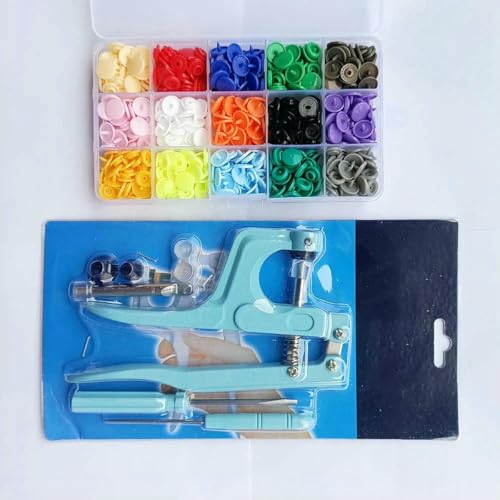T5 Harz-Druckknopf-Set, Druckknöpfe, U-förmiger Verschluss, Druckknopfzange, Knopf-Set, Druckknöpfe, Stoffknöpfe, DIY-Nähmaschine, Bastelwerkzeug, blaue Zange, 150 Stück, B-T5 T5 Harz-Druckknopf-Set, Druckknöpfe, U-förmiger Verschluss, Druckknopfzange, Knopf-Set, Druckknöpfe, Stoffknöpfe, DIY-Nähmaschine, Bastelwerkzeug, blaue Zange, 150 Stück, B-T5 von ZEYRU