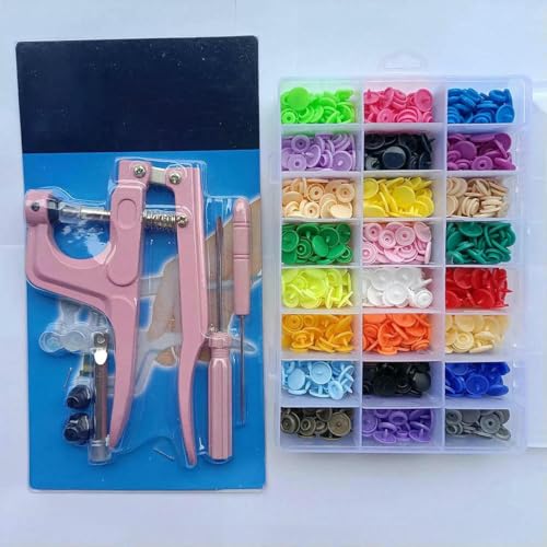 T5 Harz-Druckknopf-Set, Druckknöpfe, U-förmiger Verschluss, Druckknopfzange, Knopf-Set, Druckknöpfe, Stoffknöpfe, DIY-Nähmaschine, Bastelwerkzeug, rosa Zange, 360er-Set, B-T5 T5 Harz-Druckknopf-Set, Druckknöpfe, U-förmiger Verschluss, Druckknopfzange, Knopf-Set, Druckknöpfe, Stoffknöpfe, DIY-Nähmaschine, Bastelwerkzeug, rosa Zange, 360er-Set, B-T5 von ZEYRU