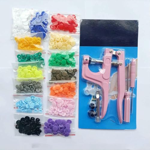 T5 Harz-Druckknopf-Set, Druckknöpfe, U-förmiger Verschluss, Druckknopfzange, Knopf-Set, Druckknöpfe, Stoffknöpfe, DIY-Nähmaschinen-Bastelwerkzeug, rosa Zange, 150 Stück, T5 T5 Harz-Druckknopf-Set, Druckknöpfe, U-förmiger Verschluss, Druckknopfzange, Knopf-Set, Druckknöpfe, Stoffknöpfe, DIY-Nähmaschinen-Bastelwerkzeug, rosa Zange, 150 Stück, T5 von ZEYRU