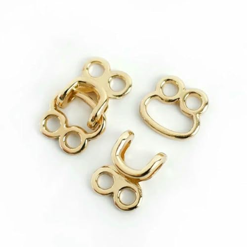 Unsichtbarer Metallhaken, 10–50 Stück, 18/23/27 mm, verstellbarer Verschluss, Jeans, Hosen, Rock, Kragen, Dekor, Nähen, Basteln, Reparatur, Hardware-Zubehör, Hellgold, 23,0 Unsichtbarer Metallhaken, 10–50 Stück, 18/23/27 mm, verstellbarer Verschluss, Jeans, Hosen, Rock, Kragen, Dekor, Nähen, Basteln, Reparatur, Hardware-Zubehör, Hellgold, 23,0 von ZEYRU