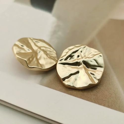 Vintage unregelmäßige Metallknöpfe für Damenhemden, Anzüge, Übermäntel, handgenähte DIY-Kleidungsknöpfe, Nähzubehör, 6 Stück/Los, Gold, 15 mm, 6 Stück Vintage unregelmäßige Metallknöpfe für Damenhemden, Anzüge, Übermäntel, handgenähte DIY-Kleidungsknöpfe, Nähzubehör, 6 Stück/Los, Gold, 15 mm, 6 Stück von ZEYRU