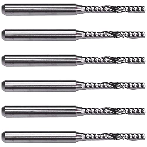 6X, 2mm x 15mm Metall Einzel FlöTe Spiral Stirn FräSer Cnc FräSer Bit 6X, 2mm x 15mm Metall Einzel FlöTe Spiral Stirn FräSer Cnc FräSer Bit von ZEZA