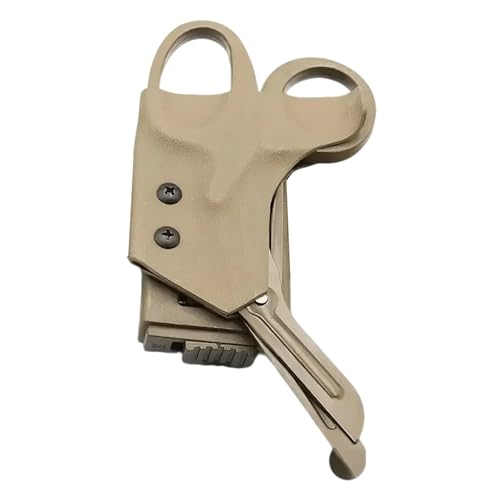 EMT Taktische Carbonfaser - Scheren, Schnelles Scheren - Gehäuse, Medizinische Scheren K - Stil Holster für Ersthelfer, Militär und Outdoor - Notfälle(Brown) von ZFFOZZ