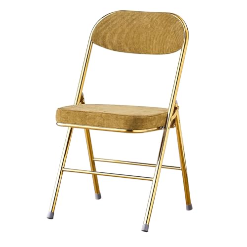 ZFGOJNBH Moderner Klappstuhl aus Samtstoff, gepolsterter Sitz, Klappstuhl, Esszimmerstuhl, Goldener Metallrahmen, Arbeitszimmerstuhl für Erwachsene, stapelbarer Stuhl für Veranstaltungen im Innen- un ZFGOJNBH Moderner Klappstuhl aus Samtstoff, gepolsterter Sitz, Klappstuhl, Esszimmerstuhl, Goldener Metallrahmen, Arbeitszimmerstuhl für Erwachsene, stapelbarer Stuhl für Veranstaltungen im Innen- un von ZFGOJNBH