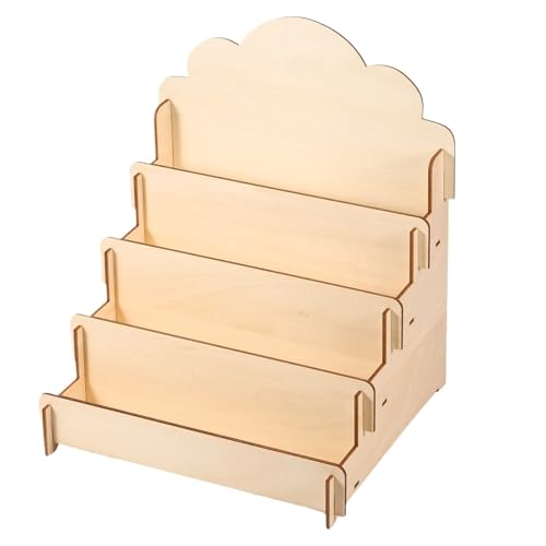 ZFIHAV Grußkartenständer 4-stufiger Kartenhalter, Umschlagständer, Tisch-Organizer aus Holz for Postkarten, Broschüren, Fotos, multifunktionale Display-Staffelei ZFIHAV Grußkartenständer 4-stufiger Kartenhalter, Umschlagständer, Tisch-Organizer aus Holz for Postkarten, Broschüren, Fotos, multifunktionale Display-Staffelei von ZFIHAV