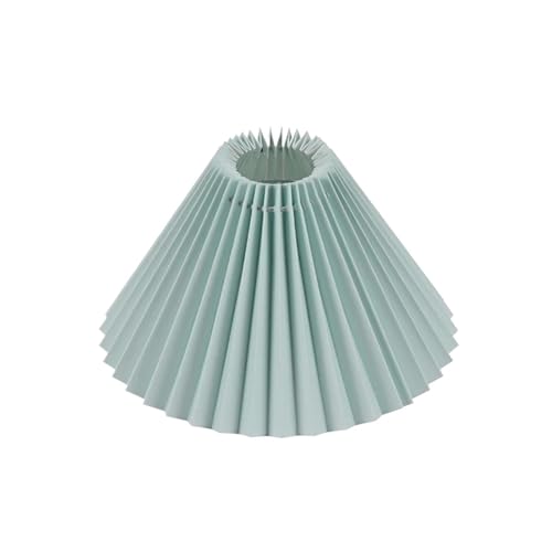 ZFIHAV Lampenschirm Hotel-Abdeckung der Lampe, plissierter Stoff, Tischlampe, Schlafzimmer, unten zu öffnen, Schlafzimmer, Nachttisch(Green) von ZFIHAV