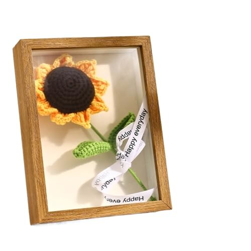 ZFIHAV Musterrahmen 3D-Fotorahmen aus Holz, handgefertigt, DIY-Probenrahmen, Pflanzenproben-Display, Bilderrahmen, Heimdekoration(Brown-depth-3cm,Rectangle-6in) von ZFIHAV