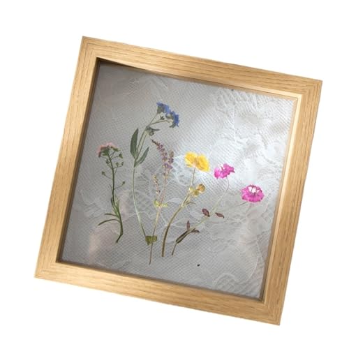 ZFIHAV Musterrahmen Holz-Musterrahmen mit Glas-Fotorahmen, Bilderrahmen, Hochzeits-Fotorahmen, Desktop-Fotodekoration(Log Color,20X25cm 8X10inch) von ZFIHAV