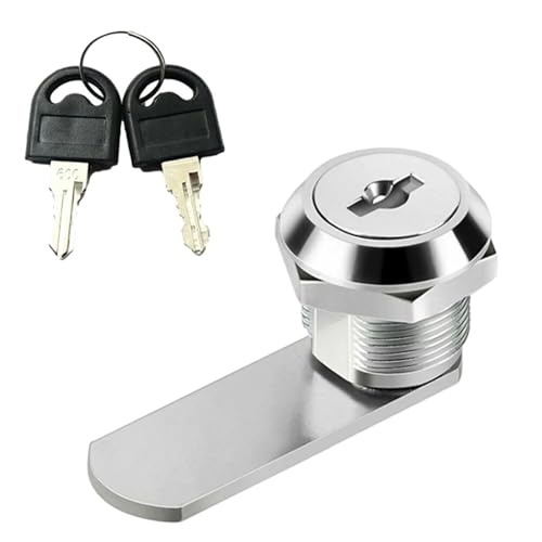 ZFIHAV Schrankschlösser Mit Schlüsseln 4 Stück Schubladenschrankschloss Mail Box Locker Cam Lock Schranktür Zungenschloss mit 2 Schlüssel Möbelbeschläge(25mm) von ZFIHAV