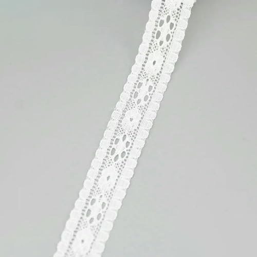 (5 Yards/Rolle) weißer Spitzenstoff Gurtband Dekoration Verpackungsmaterial Rolle Großhandel-8 von ZFISH