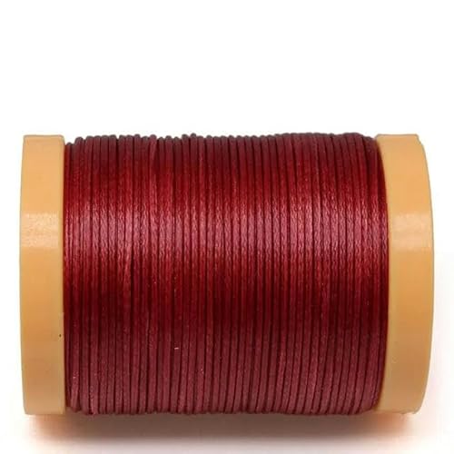 0,8 mm flacher Wachsfaden zum Nähen von Lederhandwerk, Handnähen, DIY, Lederhandwerk, geflochtenes Buchbinden, Schuhreparatur, gewachster Faden, 32 – Weinrot, 0,8 mm, 150D, 65 m 0,8 mm flacher Wachsfaden zum Nähen von Lederhandwerk, Handnähen, DIY, Lederhandwerk, geflochtenes Buchbinden, Schuhreparatur, gewachster Faden, 32 – Weinrot, 0,8 mm, 150D, 65 m von ZFISH