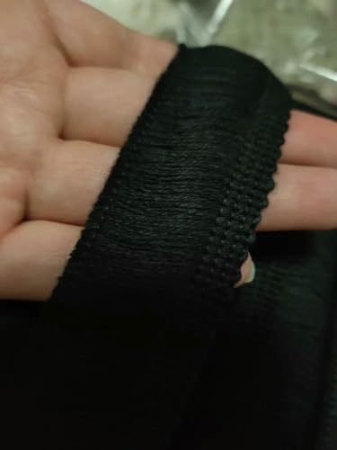 1,9 cm/3 cm/3,8 cm, 5 Yards, Schwarz/Goldfaden + Beige/Weiß, Baumwollquaste, Vorhangfransen, Haushaltszubehör, Quaste, Spitzenbesatz, X374-3 cm, Schwarz, 5 Yards 1,9 cm/3 cm/3,8 cm, 5 Yards, Schwarz/Goldfaden + Beige/Weiß, Baumwollquaste, Vorhangfransen, Haushaltszubehör, Quaste, Spitzenbesatz, X374-3 cm, Schwarz, 5 Yards von ZFISH