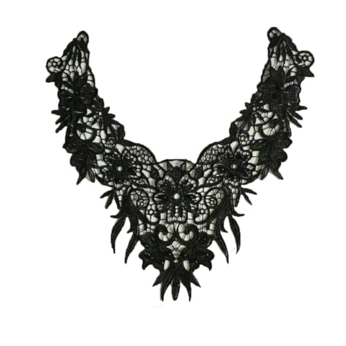 1-10 Stück Polyester-Stickerei schwarz-weiß Kragen DIY Nähen dekorative Kleidung Spitze Zubehör-Stil 2132-Großhandel 10 Stück von ZFISH