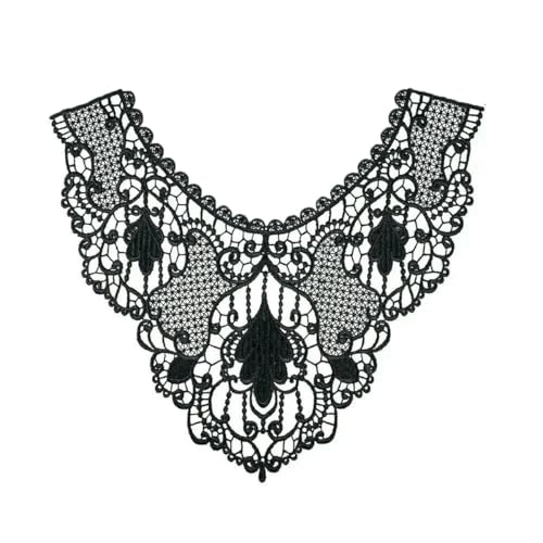 1-10 Stück Polyester-Stickerei schwarz-weiß Kragen DIY Nähen dekorative Kleidung Spitze Zubehör-Stil 3187-Großhandel 10 Stück von ZFISH