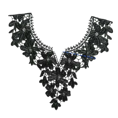 1-10 schwarz und weiß bestickt polyester hohl Kragen form genäht spitze DIY dekorative kleidung zubehör-stil 3150-großhandel 10 stücke von ZFISH