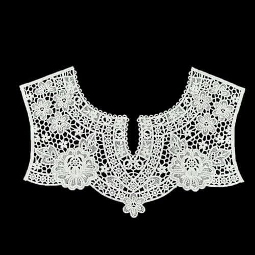 1-10 schwarz und weiß bestickt polyester hohl Kragen form genäht spitze DIY dekorative kleidung zubehör-stil 3155-großhandel 10 stücke von ZFISH