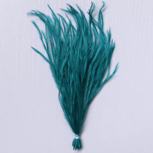 1 Bündel gefärbte bunte Straußenfedern 10–15/15–18 cm, flauschige weiße Straußenfedern für Hochzeit, Kleidung, Tasche, Dekoration, Nähen, Basteln, dunkles Pfauenblau, 10 1 Bündel gefärbte bunte Straußenfedern 10–15/15–18 cm, flauschige weiße Straußenfedern für Hochzeit, Kleidung, Tasche, Dekoration, Nähen, Basteln, dunkles Pfauenblau, 10 von ZFISH