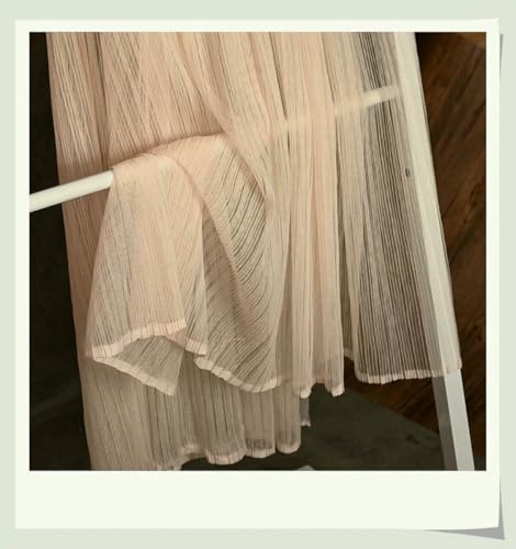 1 Meter/Los Mode Mesh Plissee Gaze Spitze Stoff Perspektive Brautkleid Sommer Tuch handgemachte Spitze Stoff X243-Haut rosa-2 Meter begradigen 1 Meter/Los Mode Mesh Plissee Gaze Spitze Stoff Perspektive Brautkleid Sommer Tuch handgemachte Spitze Stoff X243-Haut rosa-2 Meter begradigen von ZFISH