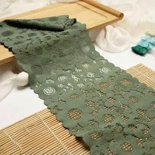 1 Meter grüne Serie Spitzenband Bandbesatz Stoff DIY bestickt zum Nähen Hochzeitskleid Dekoration afrikanischer Spitzenstoff-17cm_b 1 Meter grüne Serie Spitzenband Bandbesatz Stoff DIY bestickt zum Nähen Hochzeitskleid Dekoration afrikanischer Spitzenstoff-17cm_b von ZFISH